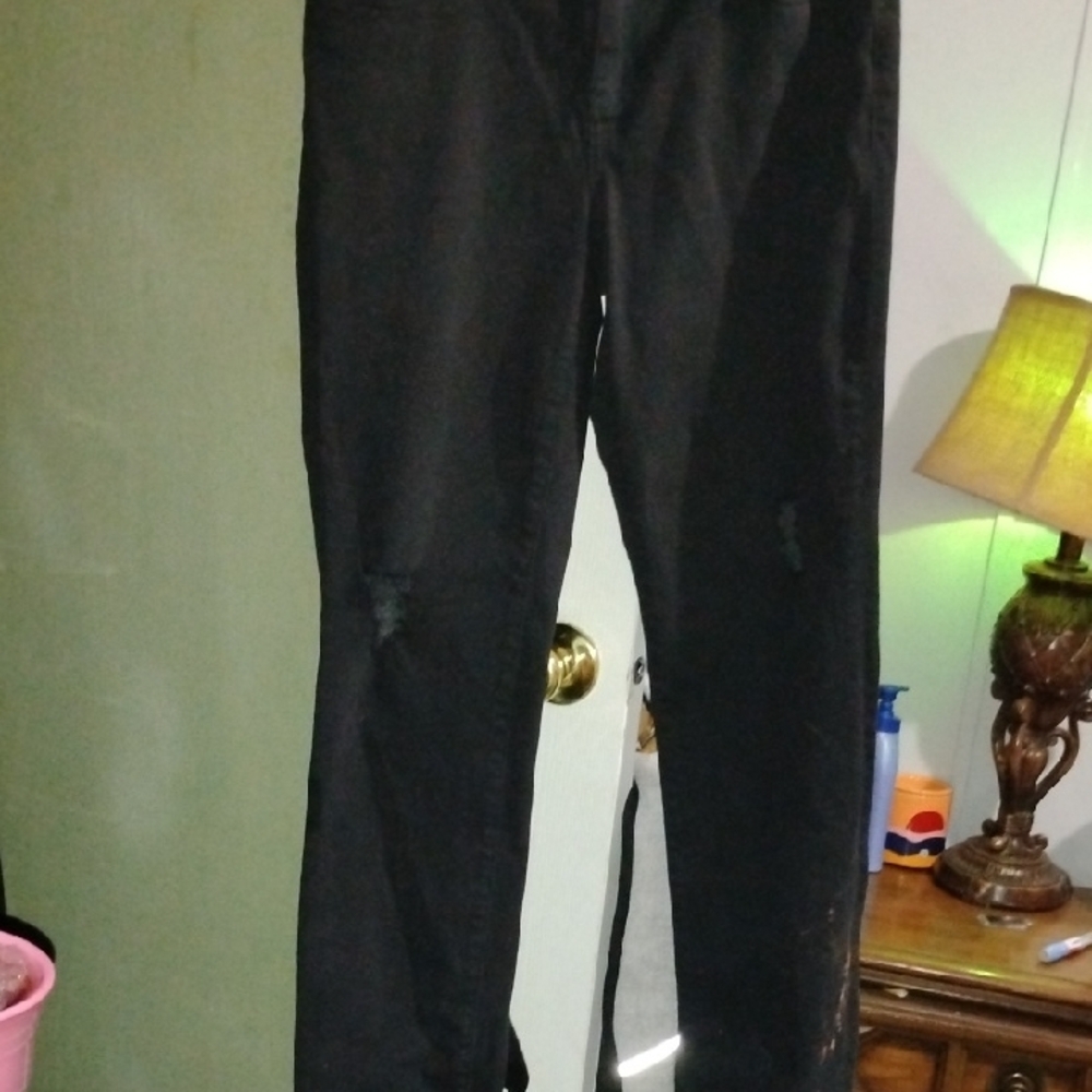 Victoria's Secret Black Mid Rise Pencil Jeans